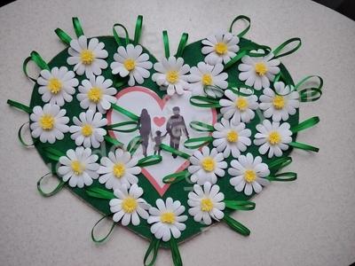 Сердце из ромашек