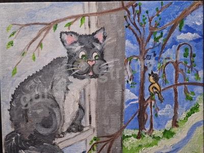 Кот Федя и его друг 