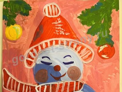 Веселый снеговичёк 