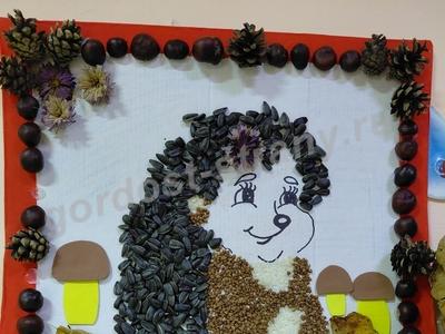 Ёжик в осеннем лесу