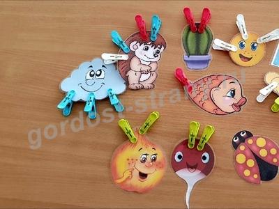 Игра с прищепками