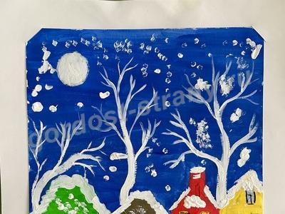 “Снежинками посыпаны дома…”