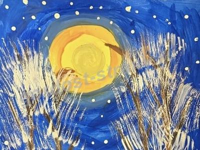 Зайцы в лесу 