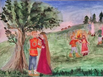 Встреча вечером на Ивана - купалу