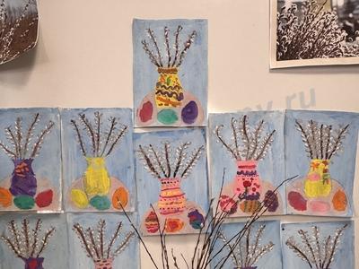 Веточки вербы