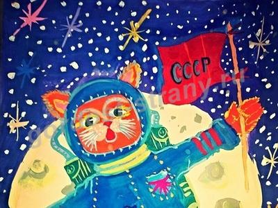 Мурлыка в скафандре: котик и космос